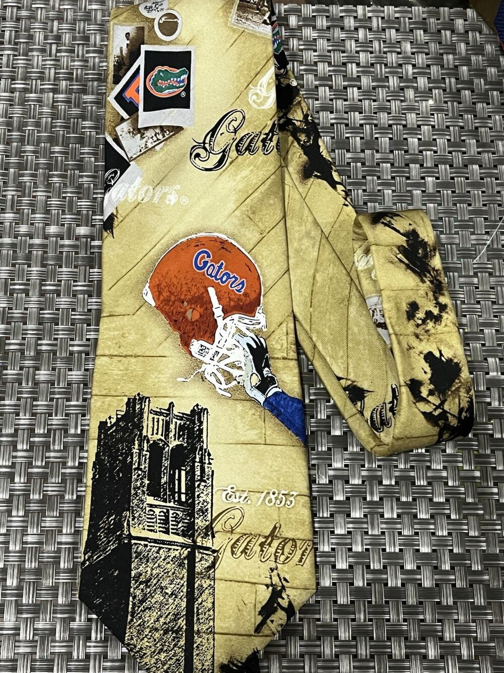 Florida Gators Mens Silk Necktie College Logo University Gift Neck Tie (A)